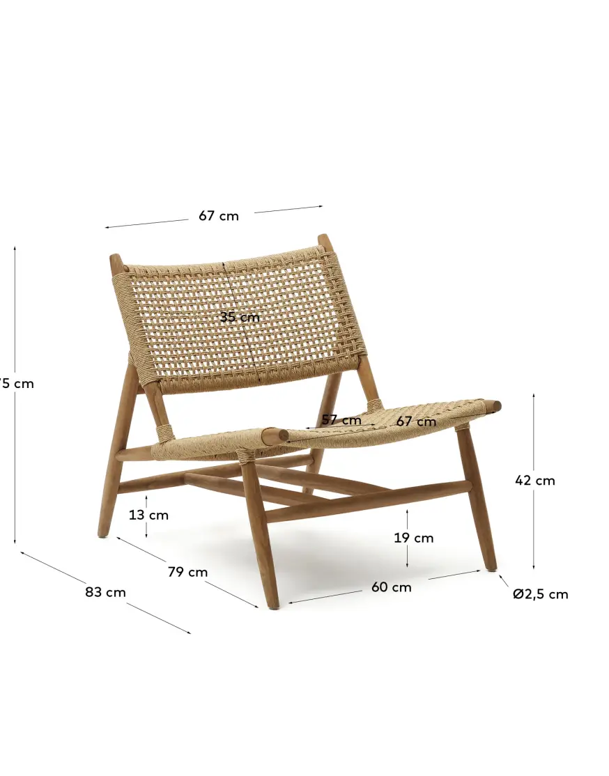 Codolar Кресло из массива тика