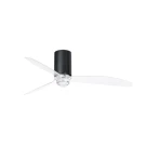 Потолочный вентилятор Mini Tube Fan LED черный/прозрачный 128 см