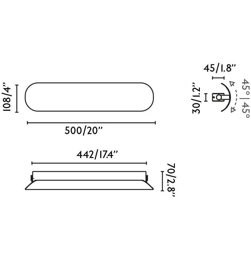 Настенный светильник NOVO 500 бежевый LED 12W 2700K