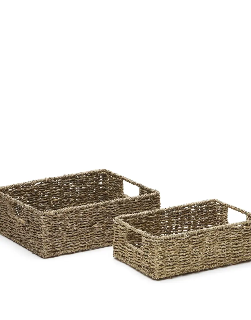 Tossa Набор из 2-х корзинок из натурального волокна 28 x 20 см / 32 x 27 см