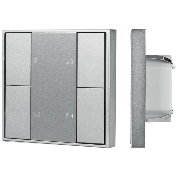 Кнопочная панель Arlight DALI-201-23-1G-4SC-IN Silver (BUS, Frame) 048184