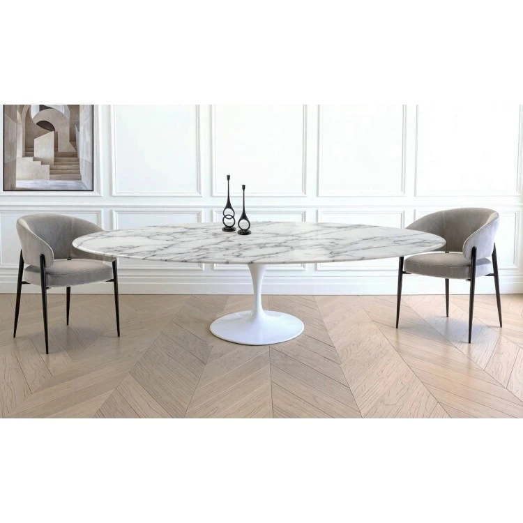 Стол Tulip Oval Marble