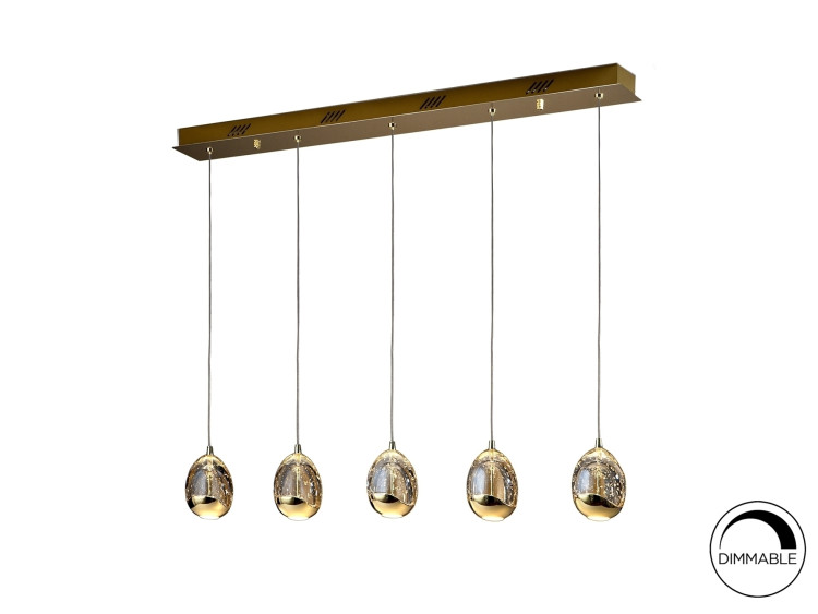Подвесной светильник Rocio LED 5L золотой