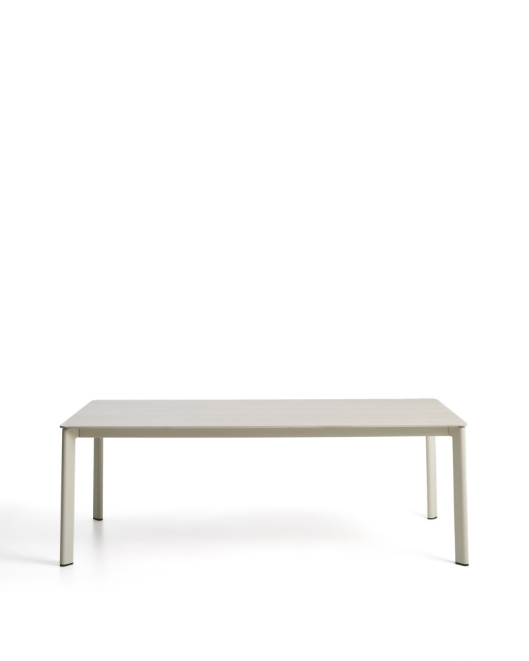Уличный стол Anafi с бежевой столешницей из спеченного камня, 220 x 100 см