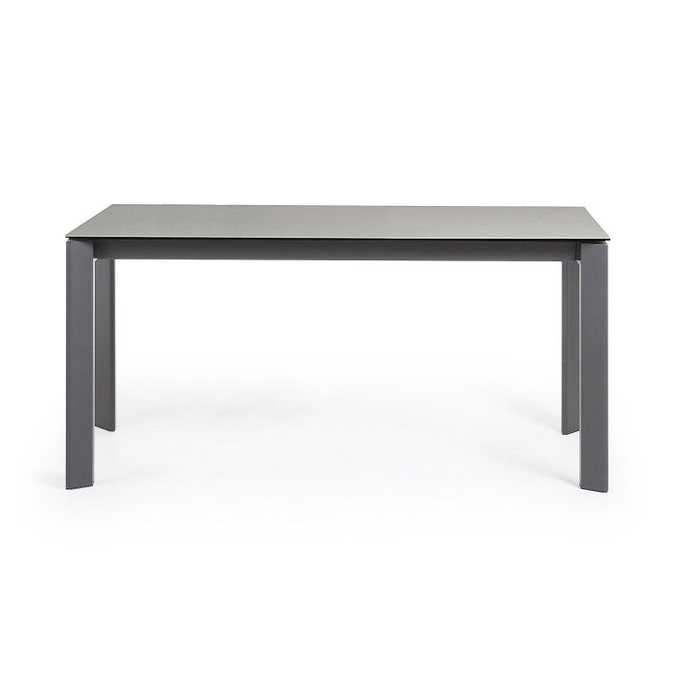 Стол Atta 160 (220) x90 антрацит керамика