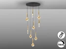 Essenza Люстра 9L - черный-золотой