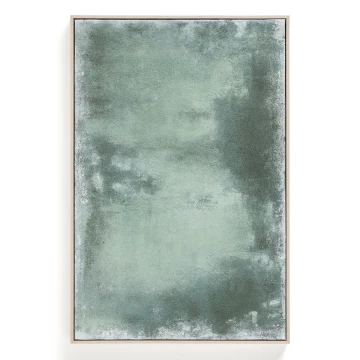 Абстрактная картина Selnar зеленая 60 x 90 см