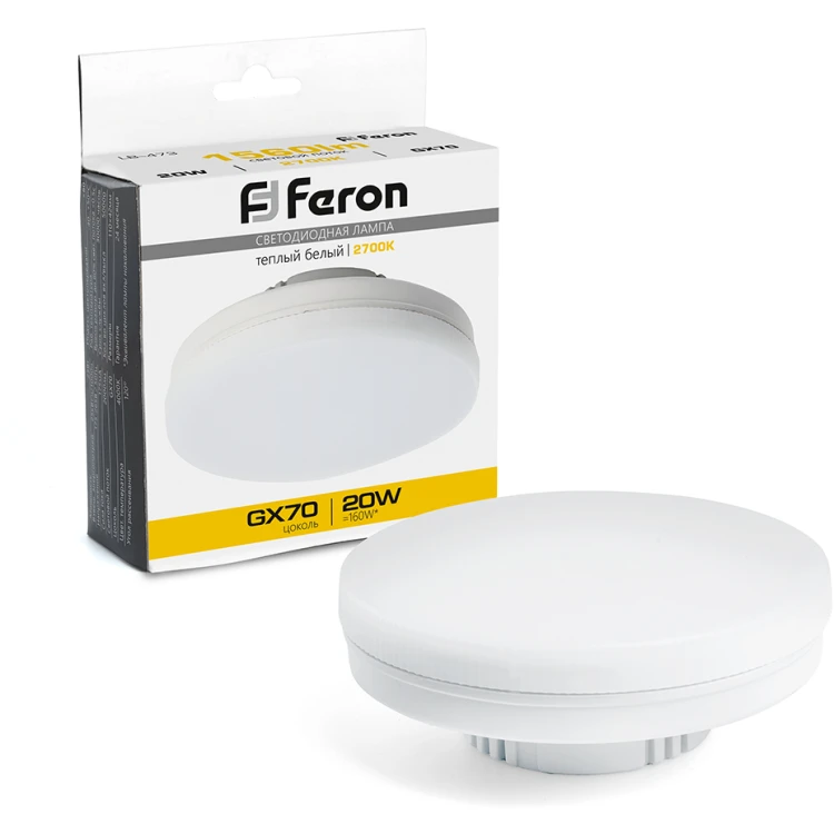 Лампа светодиодная Feron LB-473 GX70 20W 2700K 48306