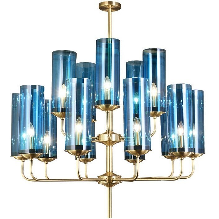 Люстра Glass Tube Chandelier 15 подвесная