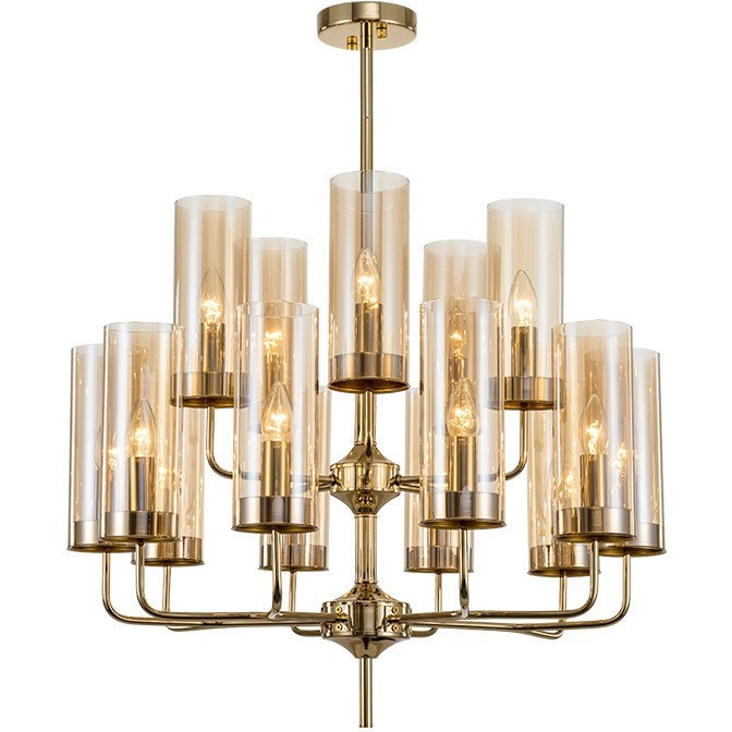 Люстра Glass Tube Chandelier 15 подвесная