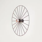 Бра Wheel 60 см черный + цоколь 5 см черный