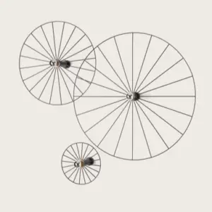 Бра Wheel 60 см черный + цоколь 5 см черный
