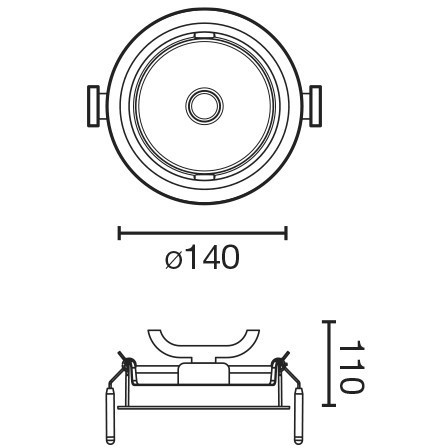Mini Optic Серый потолочный светильник LED CRI95 17/24Вт 3000K 56° 1920/2615 лм