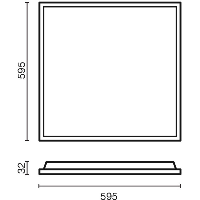 BACKLIGHT Встраиваемый светильник 1200x300 UGR<19 36W 3000K 90°