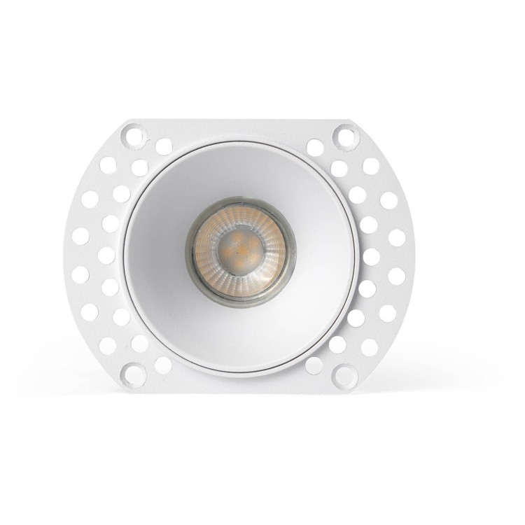 FLAC Белый встраиваемый безрамочный светильник IP44 MR11 GU10