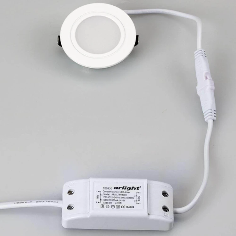 Мебельный светильник Arlight LTM-R60WH-Frost 3W Day White 110deg
