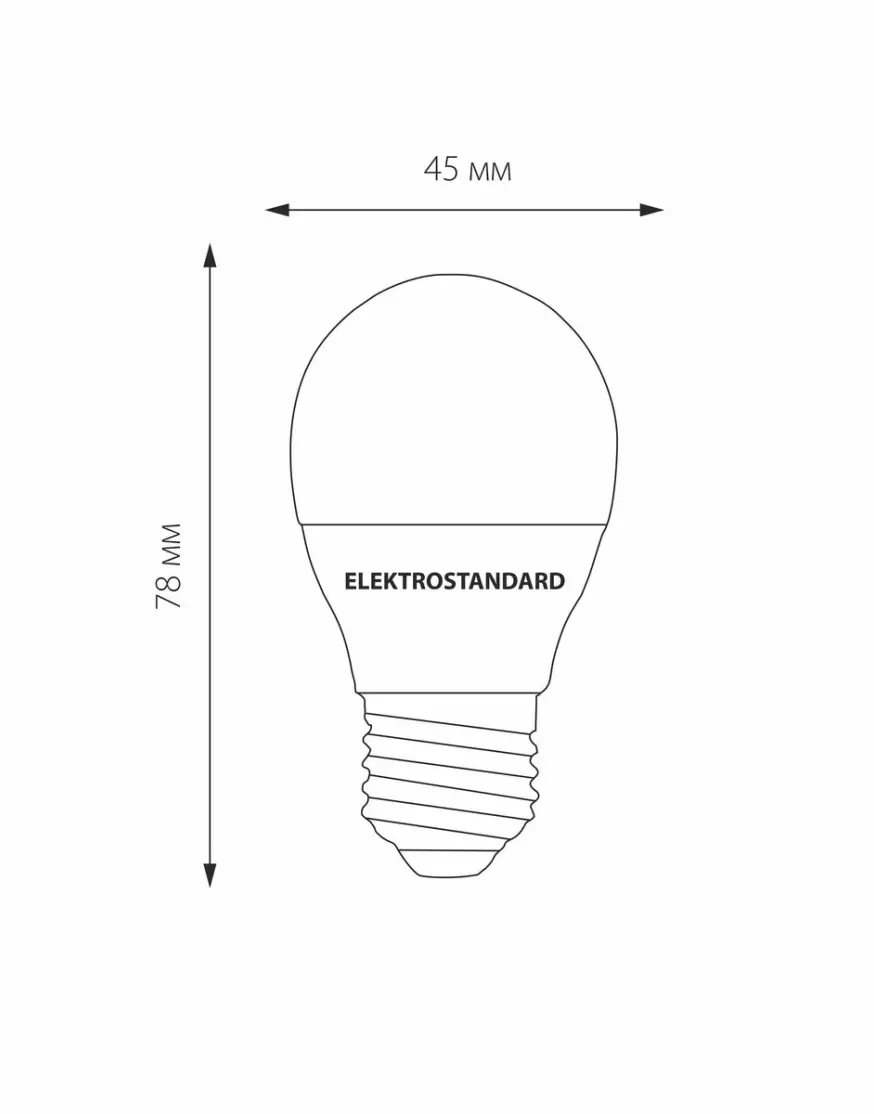 Лампа светодиодная Elektrostandard E27 7W 3300K груша матовая 4690389055256