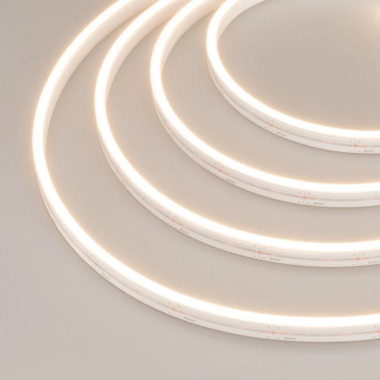 Лента герметичная Arlight MOONLIGHT-SIDE-A120-06x12mm 24V Warm2700 (9.6 W/m, IP65, 5m, wire x2) 041036