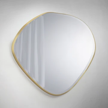 Зеркало овальное Mimo 114X110 золотое