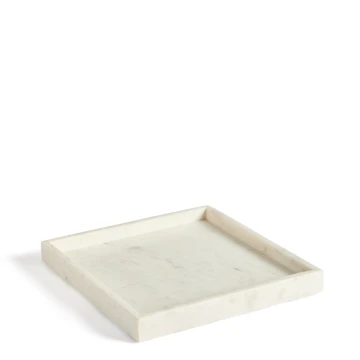 Поднос Serela из белого мрамора 35 x 35 см