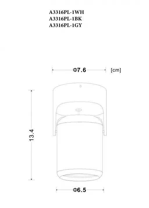 Спот Arte Lamp A3316PL-1WH