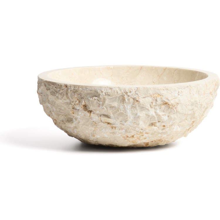Раковина Orvane из бежевого мрамора Ø 40 см