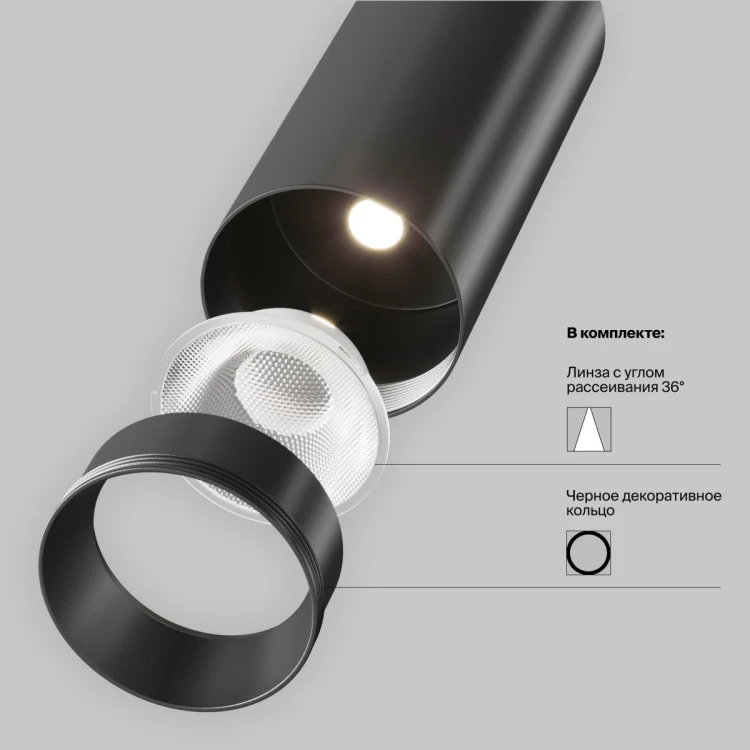 Трековый магнитный светильник Maytoni Focus LED TR032-4-20WTW-M-DSZ-W - 