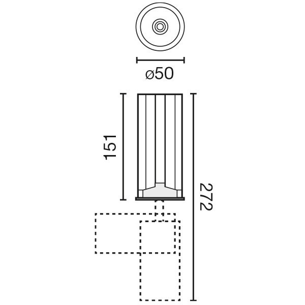 Встраиваемый светильник Fost PULLDOWN 15W белый 35° 3000K CRI90