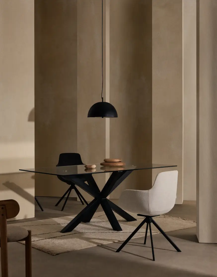 Стол Arya 160x90 стекло черный