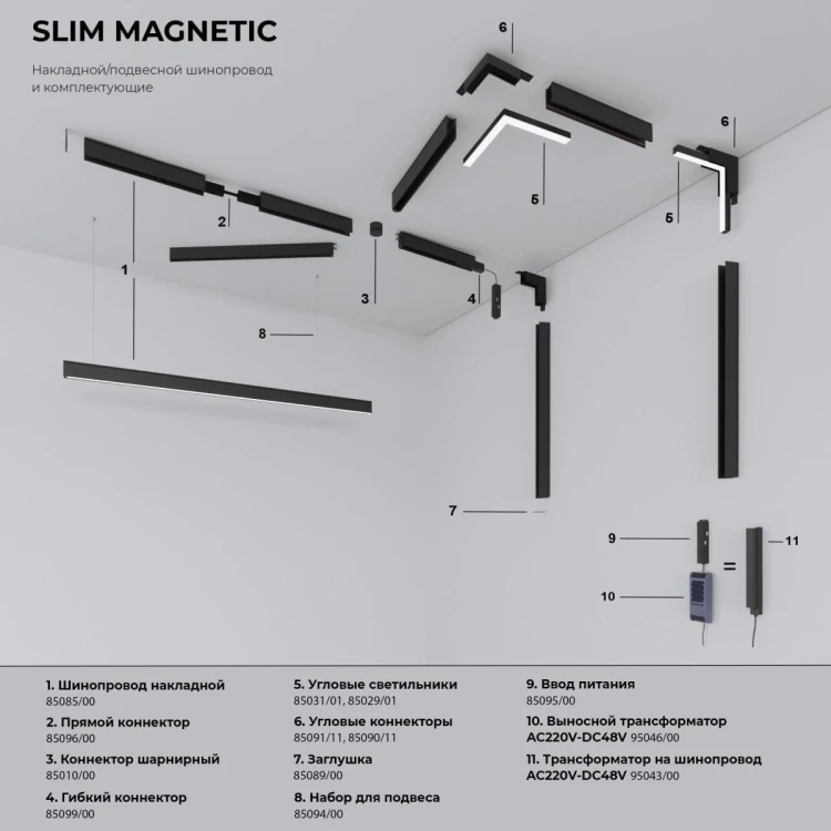 Ввод питания Elektrostandard Slim Magnetic 4690389188787 a061245