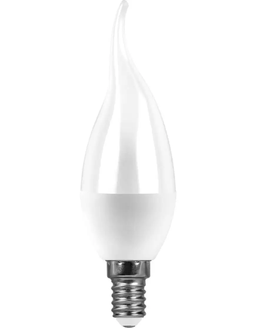 Лампа светодиодная Feron E14 7W 4000K Свеча матвоая LB-97 25476