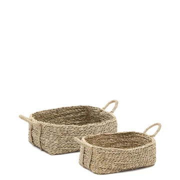 Набор из 2 корзин из натурального волокна Milly 32 x 20 см / 34 x 20 см