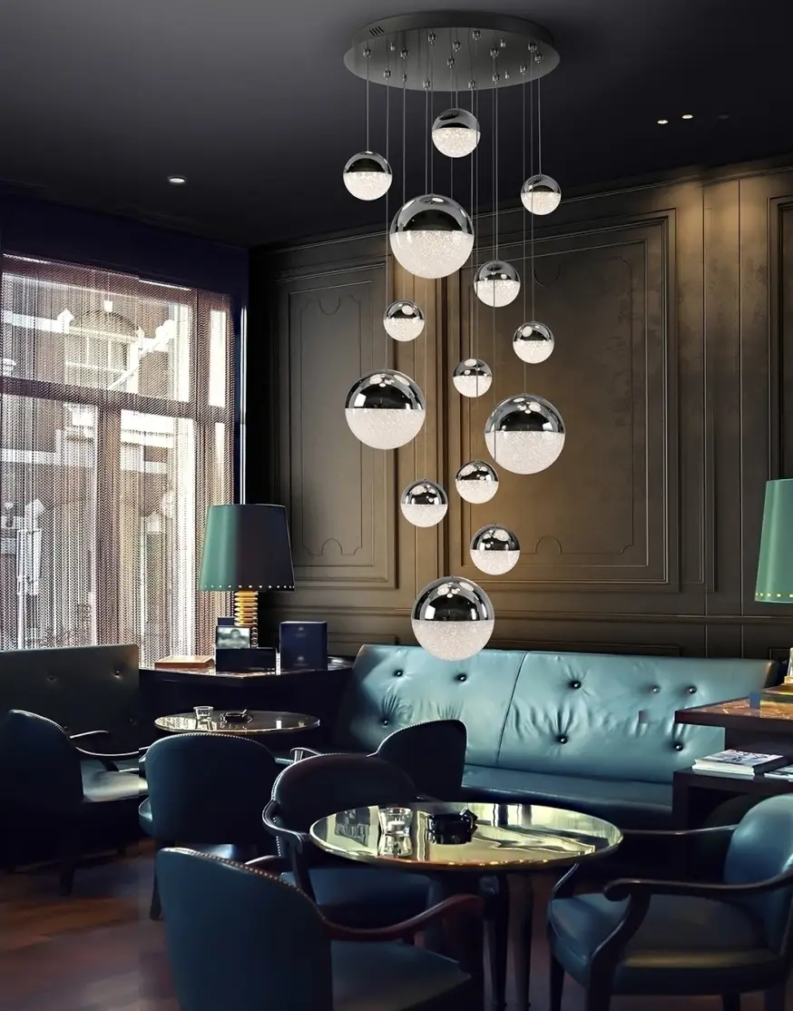 Люстра Sphere 14L хромированная D60 DIMABLE