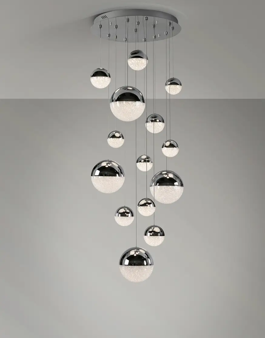 Люстра Sphere 14L хромированная D60 DIMABLE