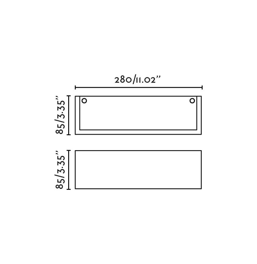 MILO Настенный светильник белый 1xE14 280mm
