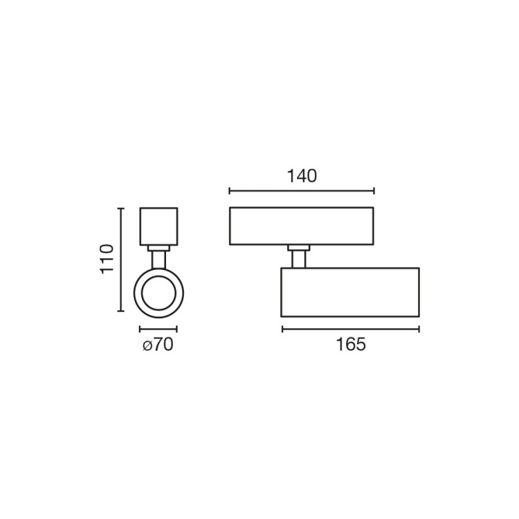 Трековый светильник NESO HOLE-20W 3000K 18 GRADOS белый DALI