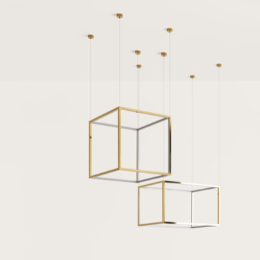 Подвес Cube-X 65 x 65 cm золотой
