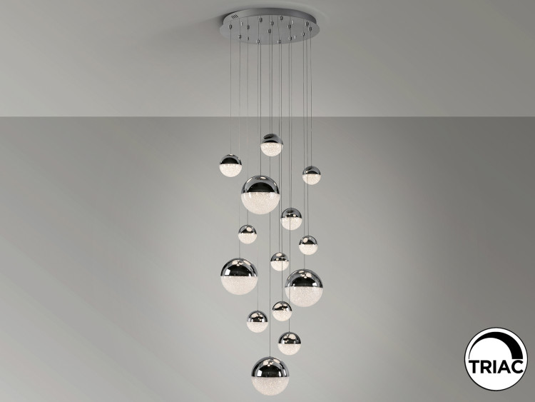 Подвесной светильник Sphere 14L LED Ø60 X500H DIM хром