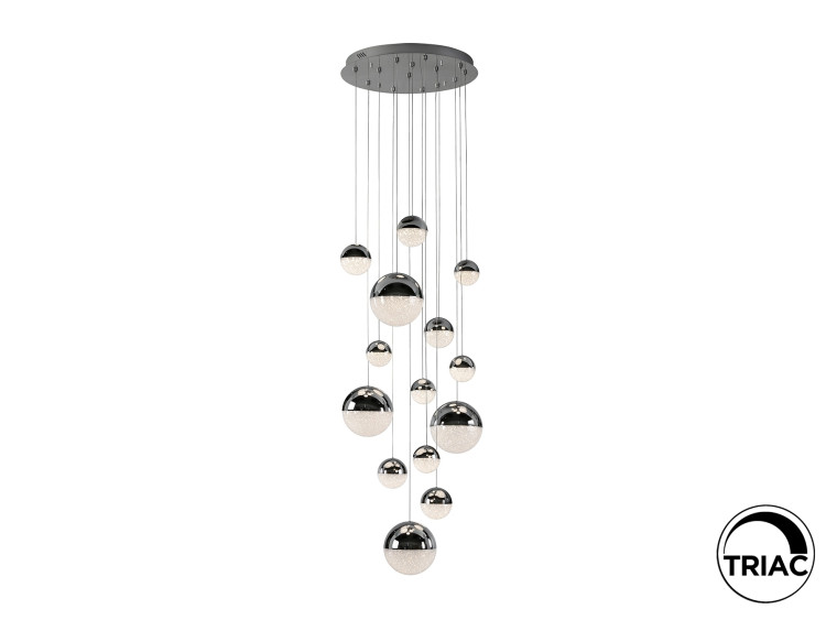 Подвесной светильник Sphere 14L LED Ø60 X500H DIM хром