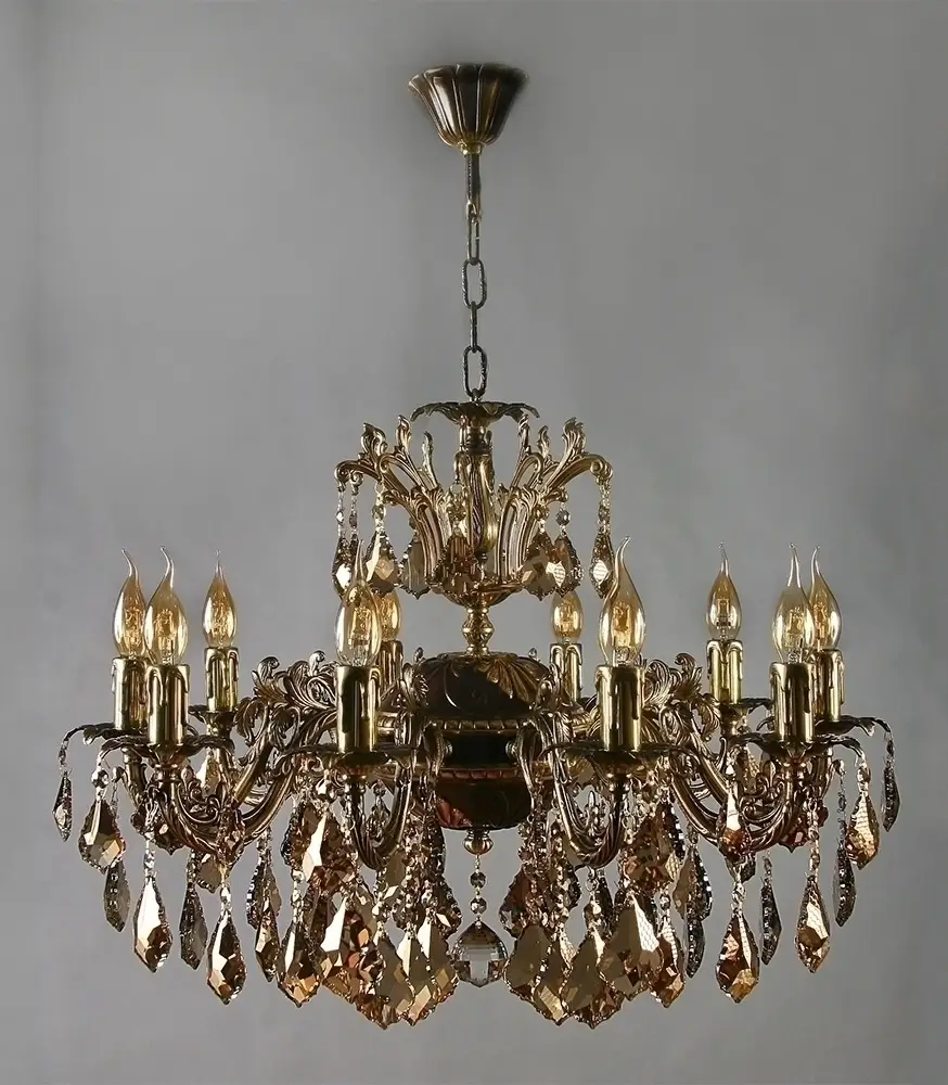Люстра MANTRA Granada Ambiente 10L 2118/10 PB Honey Leaf