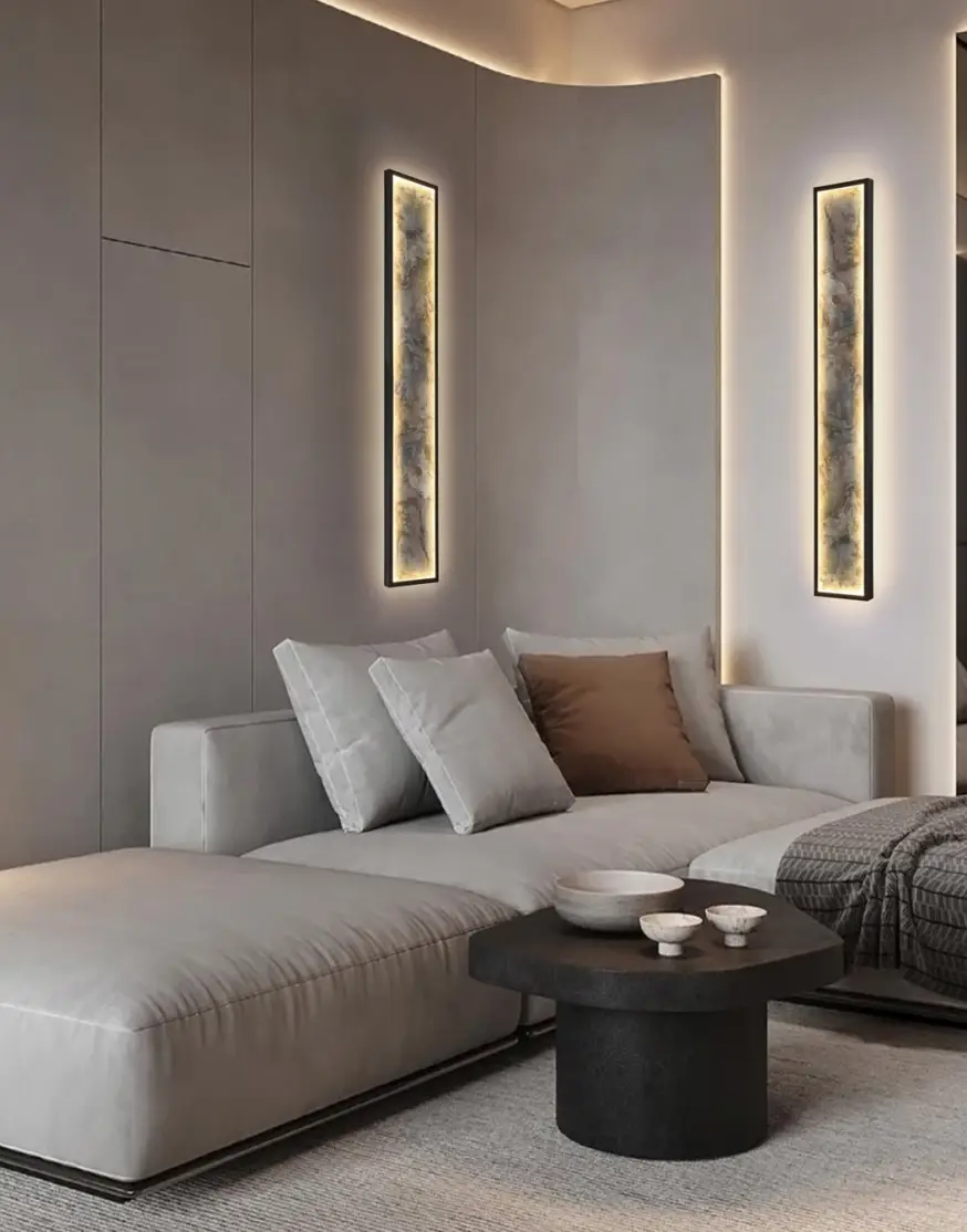 Настенный светильник Stone CCT- черный LED L100