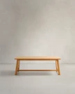 Стол Idun из шпона и массива дуба с натуральной отделкой 200x100см