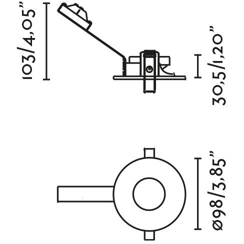 NIVA Встраиваемый светильник FIJO IP65 белый 1xGU10 MR16