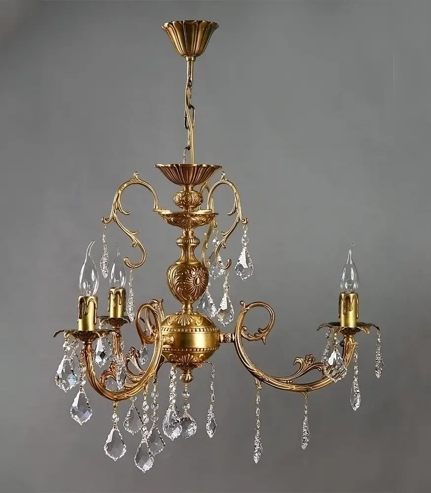 Люстра MANTRA  Alicante Ambiente 3L 8888/3 AB Leaf Crystal