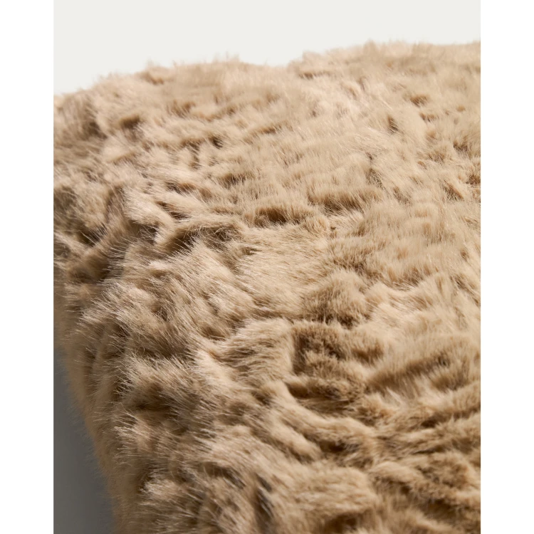 Чехол для подушки Oruma из искусственного меха светло-коричневого цвета, 60 x 40 см