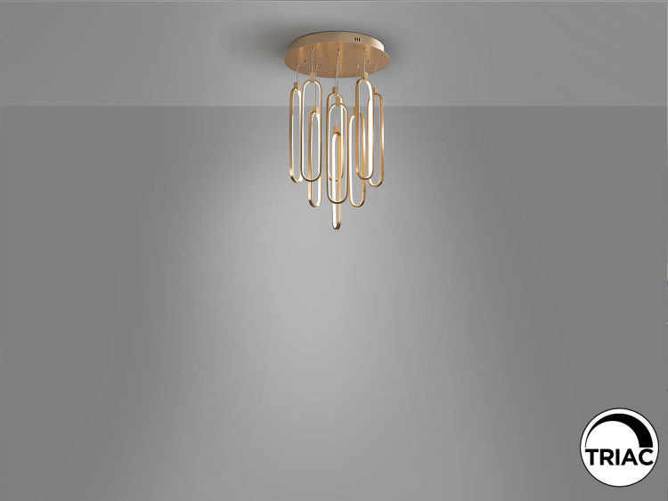 Люстра Colette 9L розовое золото