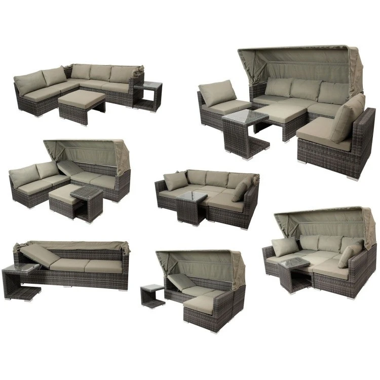 Диван-трансформер из искусственного ротанга AFM-320 Beige