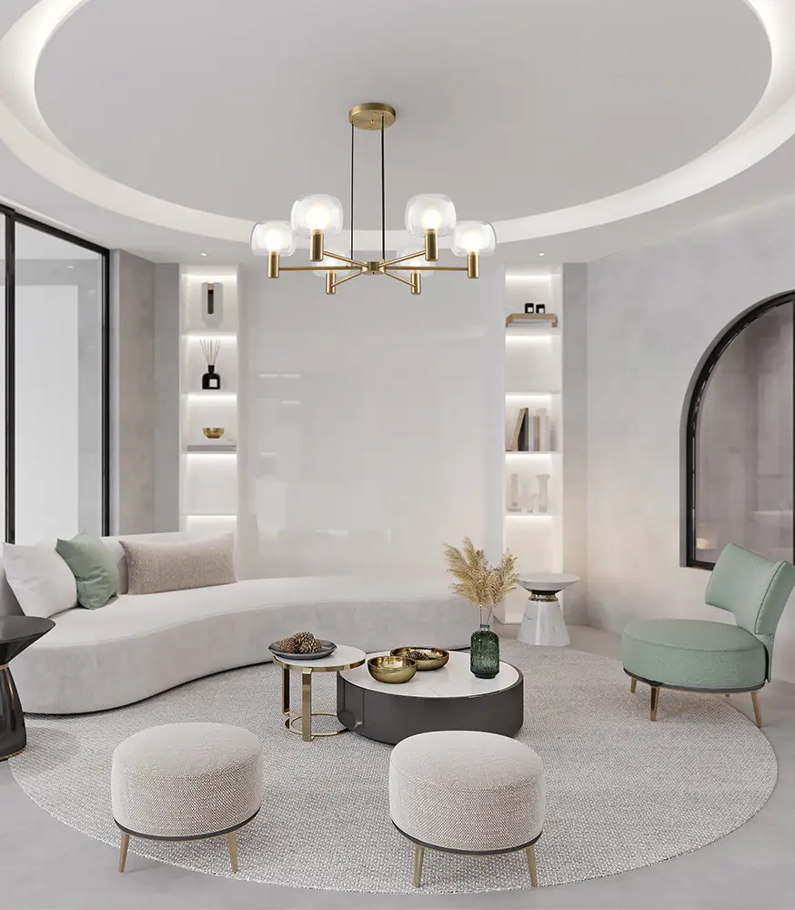 Подвесная люстра Maytoni Vision MOD411PL-06G