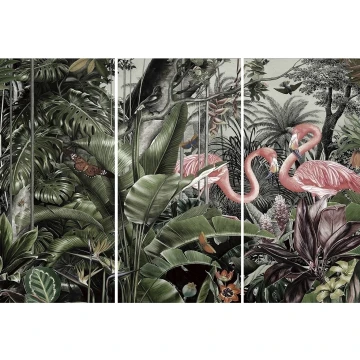 Фотография-триптих на стекле Flamencos 180x120