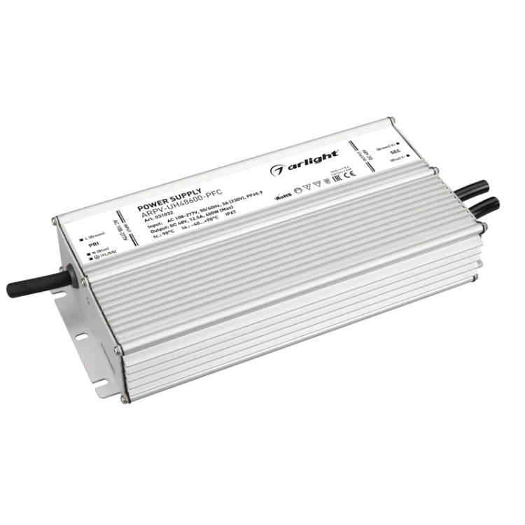 Блок питания Arlight ARPV-UH48600-PFC (48V, 12.5A, 600W) 031032 Блок питания Arlight ARPV-UH48600-PFC (48V, 12.5A, 600W) 031032